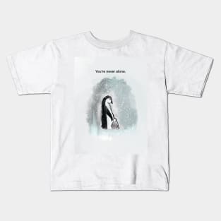 You’re never alone, penguin, spirt animal Kids T-Shirt